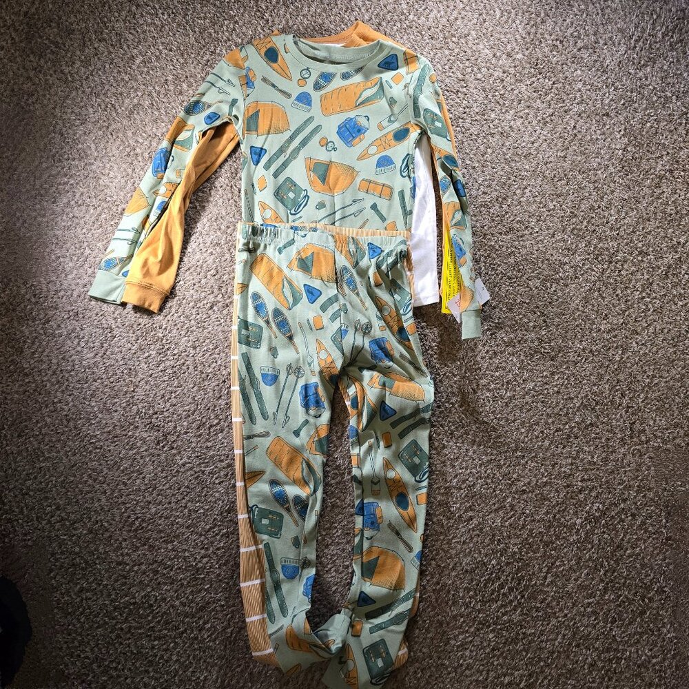 Just One You by Carter's Two Sets (4pc) Long Sleeve Cotton Pajamas Youth Size 10